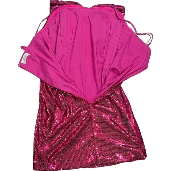 NWT Ronny Kobo Sequin Bow Embellished Lindsay Dress in Tulip sz S - Picture 6 of 13